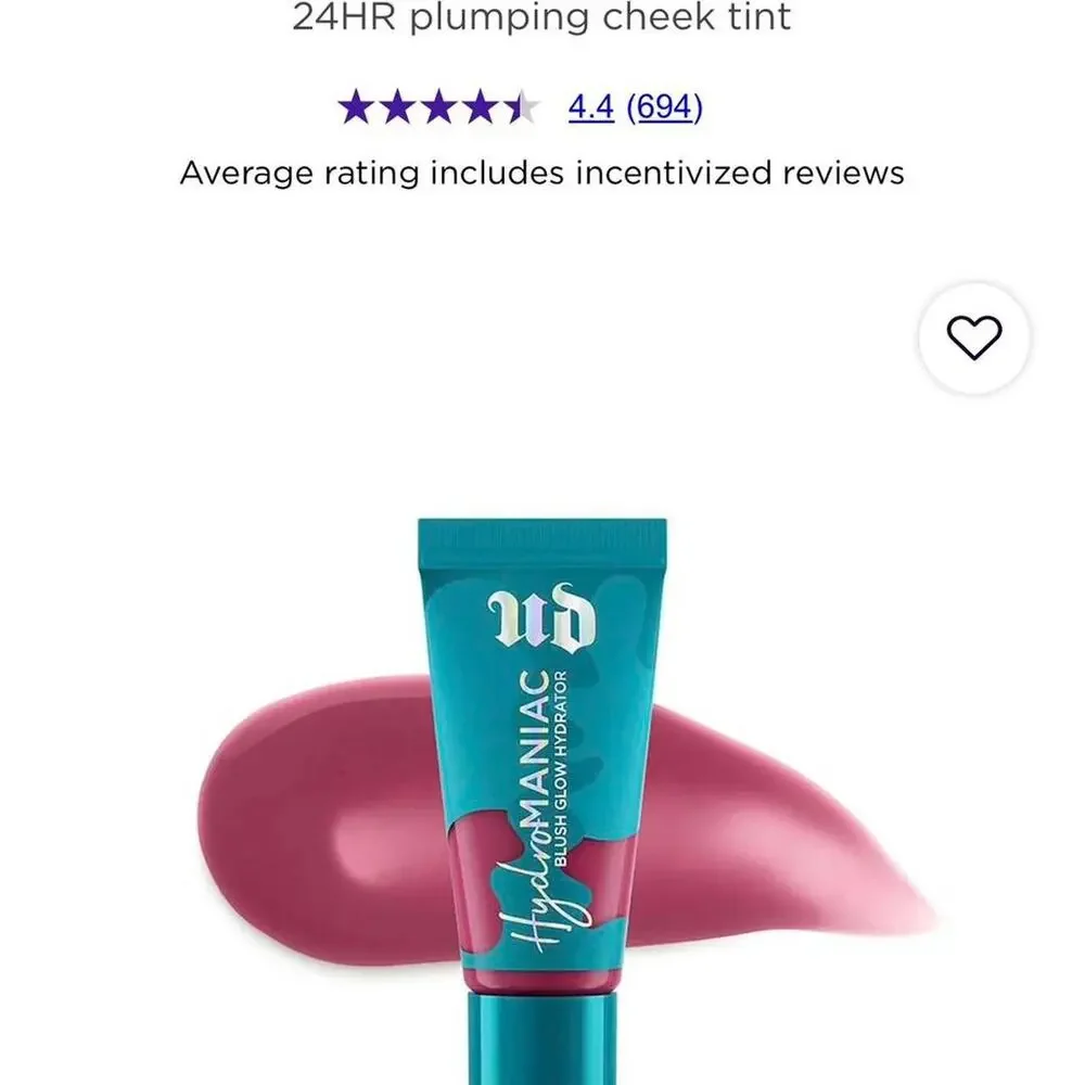 Urban decay hydromaniac blush glow Hydrator in Unhinged